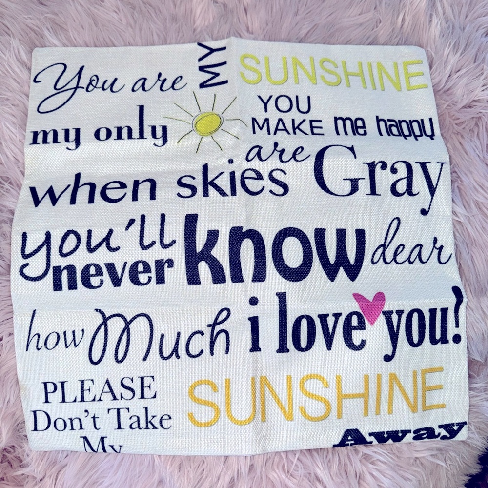 Brand new 18x18 Novelty Pillow Case

COVER ONLY NO PILLOW